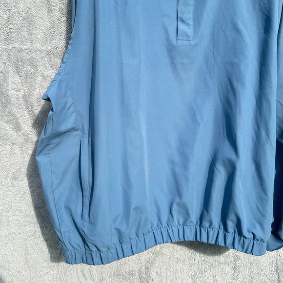 FootJoy FJ Golf Windbreaker Pullover Jacket Blue XXL Light Performance 1/4 Snap - Picture 4 of 5